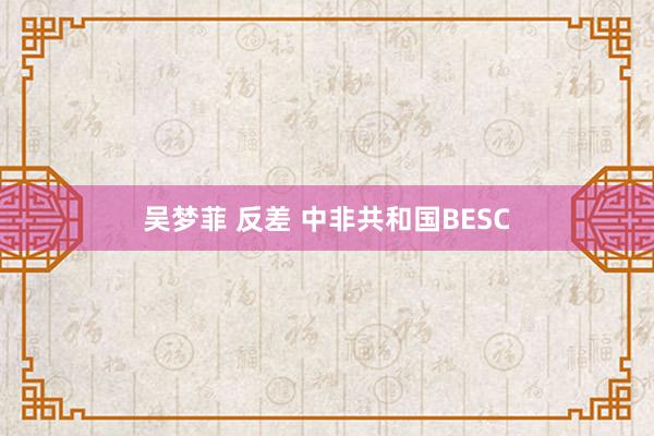 吴梦菲 反差 中非共和国BESC