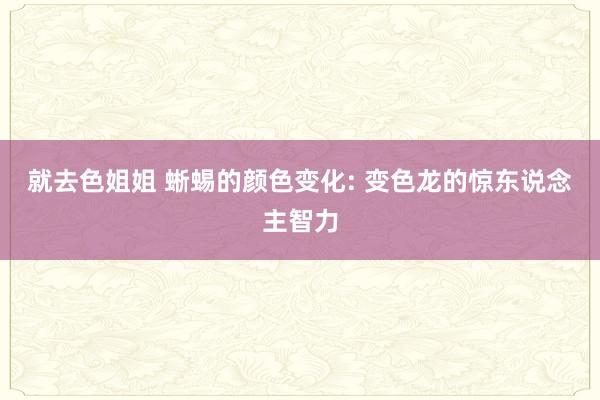 就去色姐姐 蜥蜴的颜色变化: 变色龙的惊东说念主智力